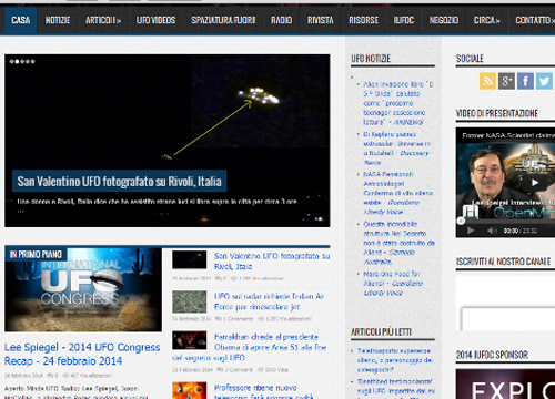 Ufo avvistato a Rivoli, la notizia fa il giro del mondo. Le immagini