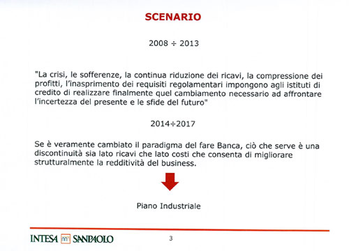 Troppi dipendenti in Banca Intesa. Ecco la bozza del piano industriale Troppi dipendenti in Banca Intesa. Ecco la bozza del piano industriale