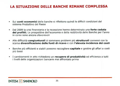 Troppi dipendenti in Banca Intesa. Ecco la bozza del piano industriale Troppi dipendenti in Banca Intesa. Ecco la bozza del piano industriale