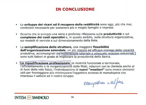 Troppi dipendenti in Banca Intesa. Ecco la bozza del piano industriale Troppi dipendenti in Banca Intesa. Ecco la bozza del piano industriale