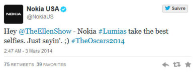 Il selfie più twittato di sempre? Un’operazione di marketing da Oscar
