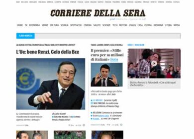 Il nuovo sito del Corsera? Perde accessi…