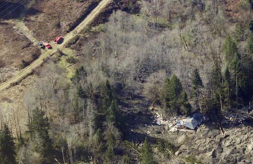 Usa, frana spazza via villaggio: morti e dispersi Usa, frana spazza via villaggio: morti e dispersi