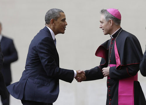 Obama dal Papa: “E’ bellissimo essere di nuovo in Vaticano” Obama dal Papa: “E’ bellissimo essere di nuovo in Vaticano”