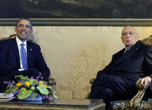 Renzi: “Obama è una fonte d’ispirazione”. Foto e video del tour presidenziale Renzi: “Obama è una fonte d’ispirazione”. Foto e video del tour presidenziale