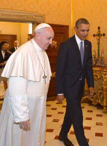 Renzi: “Obama è una fonte d’ispirazione”. Foto e video del tour presidenziale Renzi: “Obama è una fonte d’ispirazione”. Foto e video del tour presidenziale