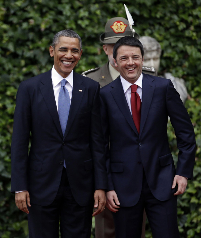 Renzi: “Obama è una fonte d’ispirazione”. Foto e video del tour presidenziale Renzi: “Obama è una fonte d’ispirazione”. Foto e video del tour presidenziale