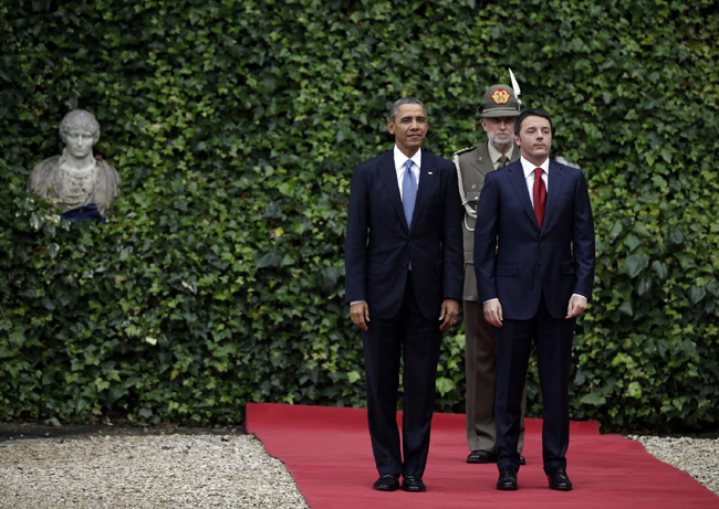 Renzi: “Obama è una fonte d’ispirazione”. Foto e video del tour presidenziale Renzi: “Obama è una fonte d’ispirazione”. Foto e video del tour presidenziale