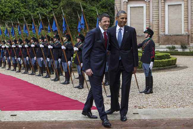 Renzi: “Obama è una fonte d’ispirazione”. Foto e video del tour presidenziale Renzi: “Obama è una fonte d’ispirazione”. Foto e video del tour presidenziale
