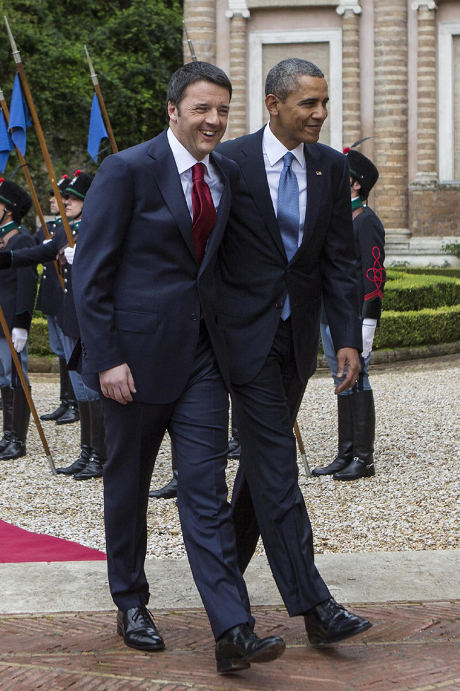 Renzi: “Obama è una fonte d’ispirazione”. Foto e video del tour presidenziale Renzi: “Obama è una fonte d’ispirazione”. Foto e video del tour presidenziale