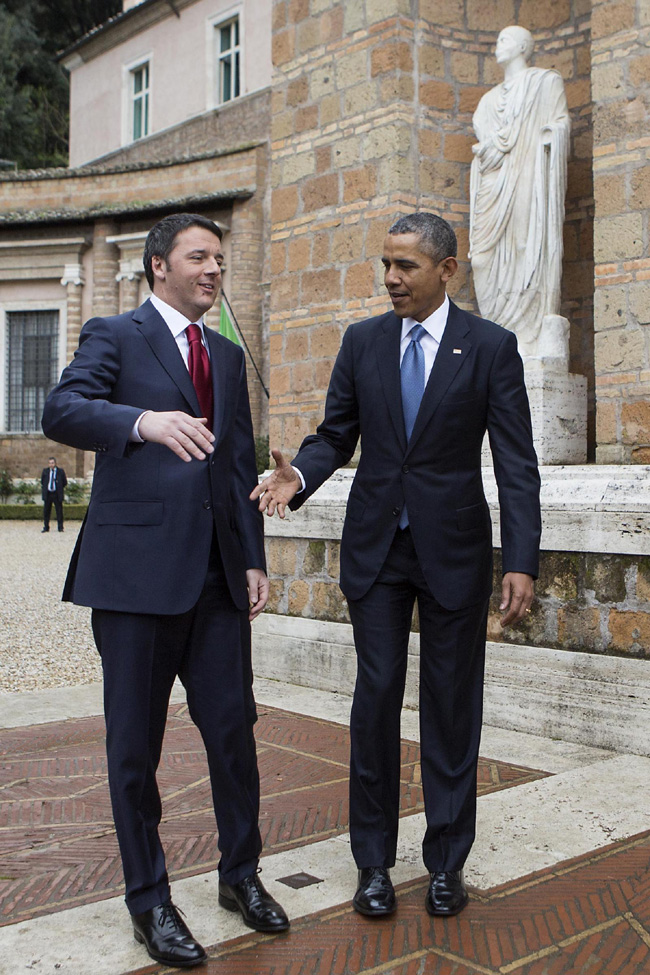 Renzi: “Obama è una fonte d’ispirazione”. Foto e video del tour presidenziale Renzi: “Obama è una fonte d’ispirazione”. Foto e video del tour presidenziale