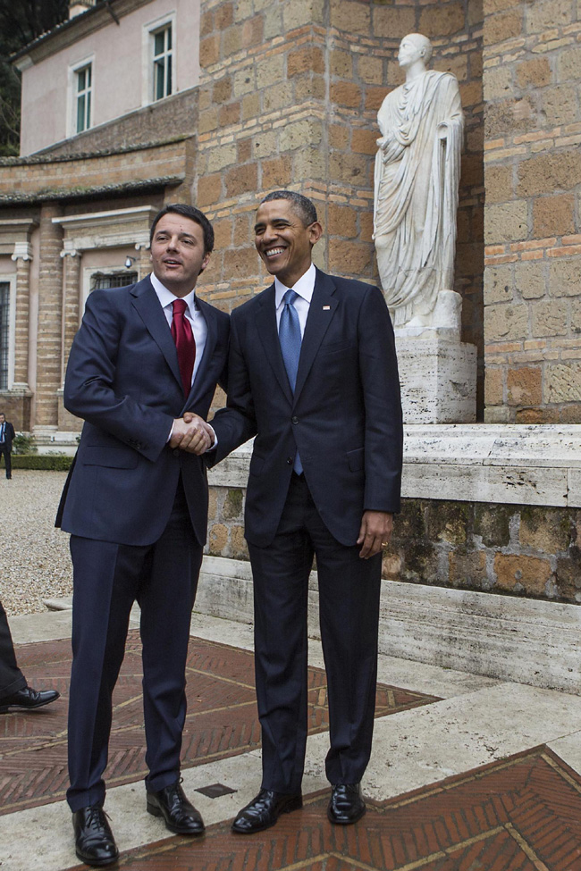 Renzi: “Obama è una fonte d’ispirazione”. Foto e video del tour presidenziale Renzi: “Obama è una fonte d’ispirazione”. Foto e video del tour presidenziale