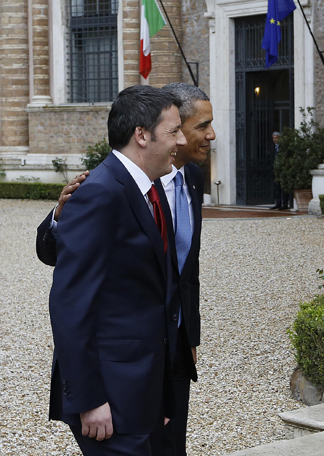 Renzi: “Obama è una fonte d’ispirazione”. Foto e video del tour presidenziale Renzi: “Obama è una fonte d’ispirazione”. Foto e video del tour presidenziale