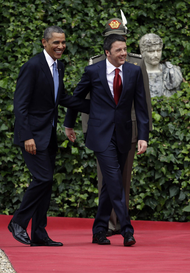 Renzi: “Obama è una fonte d’ispirazione”. Foto e video del tour presidenziale Renzi: “Obama è una fonte d’ispirazione”. Foto e video del tour presidenziale