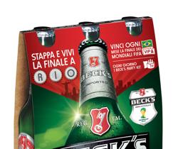 Beck’s è la birra ufficiale del Mondiale FIFA 2014 in Italia