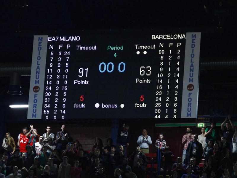Gentile e l’Olimpia distruggono il Barça: adrenalina al Forum. GALLERY