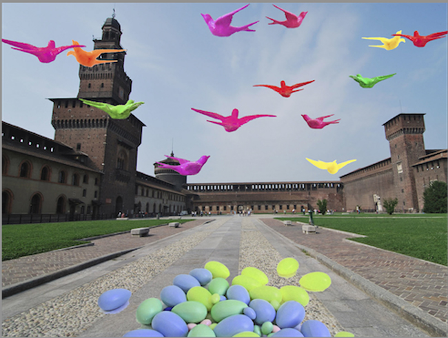 L’arte che rigenera l’arte. Milano invasa da rondini colorate L’arte che rigenera l’arte. Milano invasa da rondini colorate