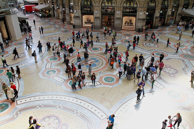 Galleria, scoperta la prima porzione di restauri. Foto