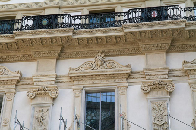 Galleria, scoperta la prima porzione di restauri. Foto