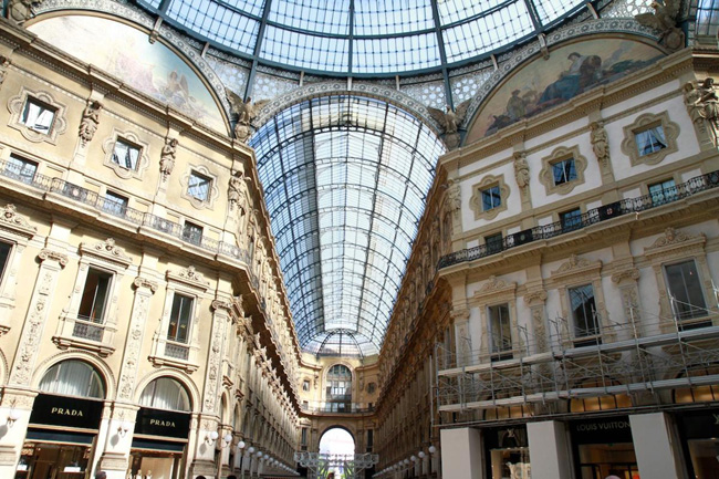 Galleria, scoperta la prima porzione di restauri. Foto