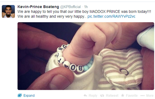 E’ nato Maddox Prince, il figlio di Melissa Satta e Boateng. LE FOTO E’ nato Maddox Prince, il figlio di Melissa Satta e Boateng. LE FOTO