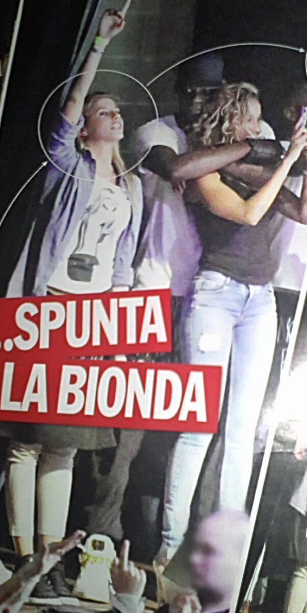 Tra Fanny e Balotelli spunta una bionda. Ed El Shaarawy… Tra Fanny e Balotelli spunta una bionda. Ed El Shaarawy…