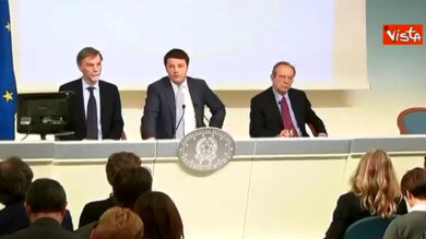 VIDEO: Le immagini della conferenza stampa di Renzi