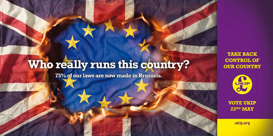 Manifesti xenofobi, gli euroscettici dell’Ukip nella bufera Manifesti xenofobi, gli euroscettici dell’Ukip nella bufera