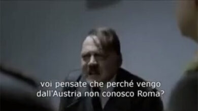 Se Hitler lascia Roma nord per Pomezia. Video virale, col Führer “impazzito”