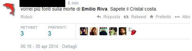 Morte Riva, frasi d’odio su Twitter: “Festeggiamo”