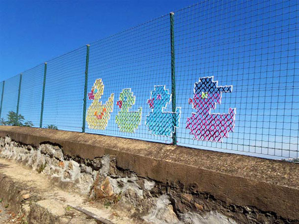 Murales a “punto croce”. La nuova frontiera della street art Murales a “punto croce”. La nuova frontiera della street art