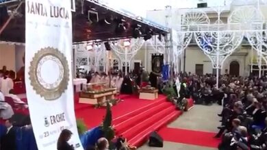 VIDEO: Erchie, la messa per Santa Lucia