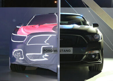 Ford Mustang, una notte al Foro. Al super tennis gioca la muscle-car