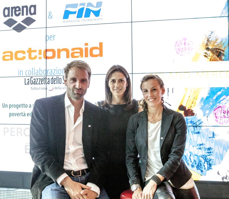 Arena, FIN e Gazzetta dello Sport insieme per ActionAid Arena, FIN e Gazzetta dello Sport insieme per ActionAid