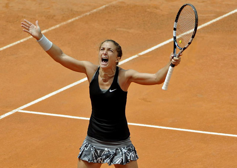 Errani da urlo: batte la Na Li e vola in semifinale a Roma Errani da urlo: batte la Na Li e vola in semifinale a Roma