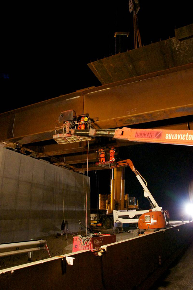 Notte bianca delle infrastrutture con il varo-spettacolo del primo ponte di TEEM sull’A1