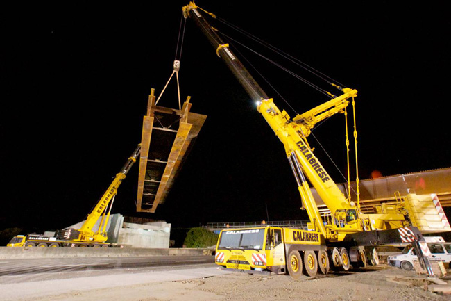 Notte bianca delle infrastrutture con il varo-spettacolo del primo ponte di TEEM sull’A1