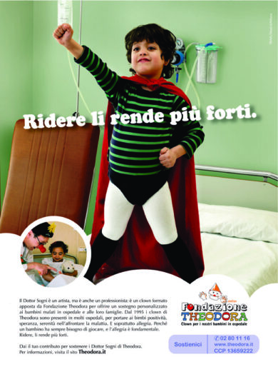 Fondazione Theodora, il tuo 5xmille per moltiplicare i sorrisi dei bambini