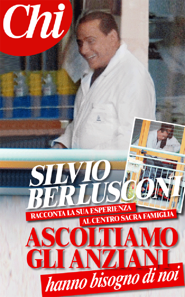 Berlusconi: “Le vecchiette mi adorano. Potrei prendere una camera a Cesano” Berlusconi: “Le vecchiette mi adorano. Potrei prendere una camera a Cesano”