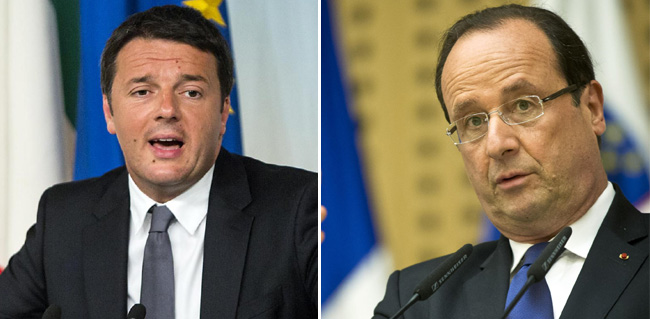 Asse Renzi-Hollande contro l’austerity. Alla Commissione? Merkel vuole Lagarde Asse Renzi-Hollande contro l’austerity. Alla Commissione? Merkel vuole Lagarde