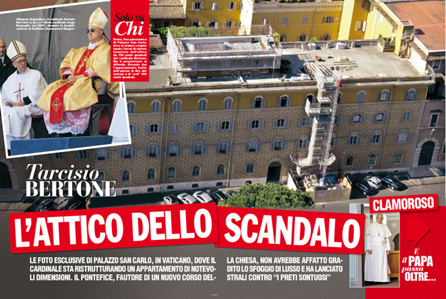 L’attico di Bertone in Vaticano. 350 mq in ristrutturazione. FOTO L’attico di Bertone in Vaticano. 350 mq in ristrutturazione. FOTO