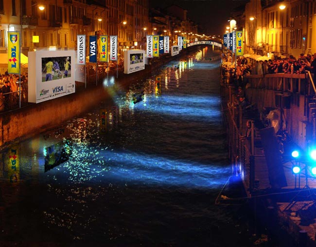 Mec Access porta i mondiali di calcio sui Navigli Mec Access porta i mondiali di calcio sui Navigli
