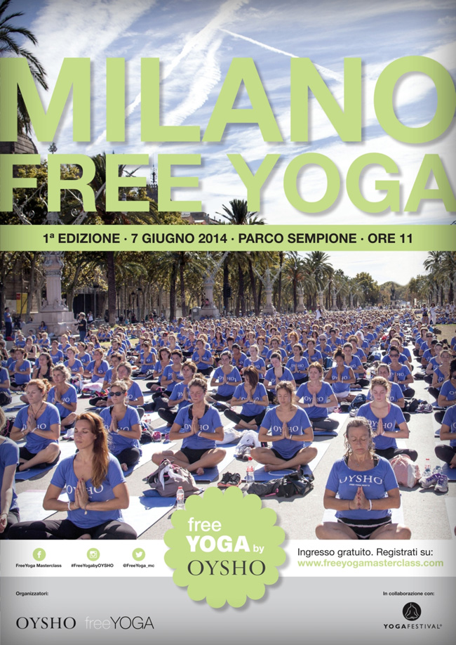 Arriva in Italia Free Yoga by Oysho. Una mega-sessione collettiva