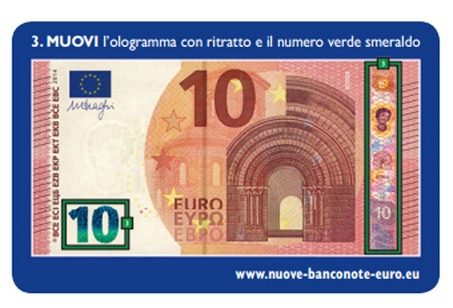 Arriva la nuova banconota da 10 euro. Come riconoscerla in 3 mosse