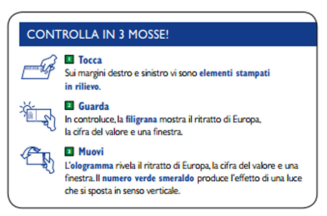 Arriva la nuova banconota da 10 euro. Come riconoscerla in 3 mosse
