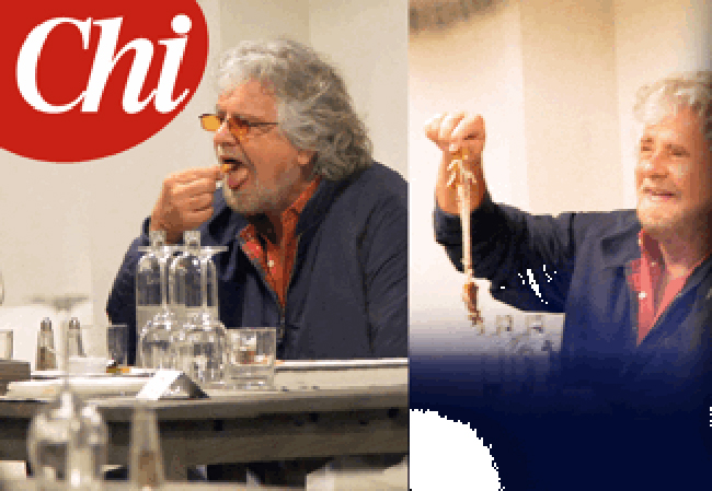 Europee, Grillo si consola con una scorpacciata di pesce