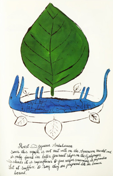 Spunta il libro di ricette scritto e disegnato dal “piccolo” Andy Warhol