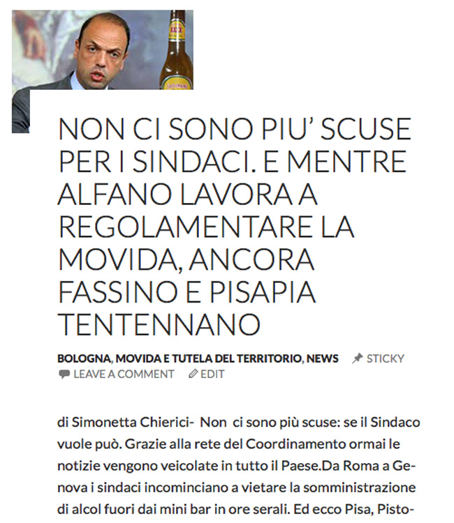Anteprima Affaritaliani.it/ Appello per la legalità e la salute contro la movida selvaggia Anteprima Affaritaliani.it/ Appello per la legalità e la salute contro la movida selvaggia