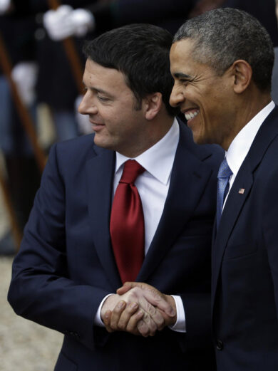 Disputa sui capelli bianchi tra Renzi e Obama
