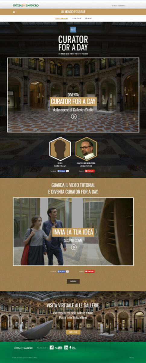 Artista per un giorno con Intesa Sanpaolo e Gallerie d’Italia